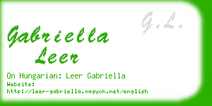 gabriella leer business card